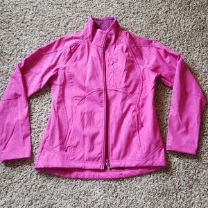 Pink soft shell jacket